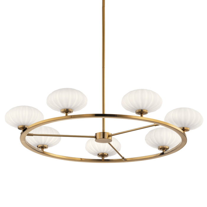 Kichler 52225FXG Seven Light Chandelier, Fox Gold
