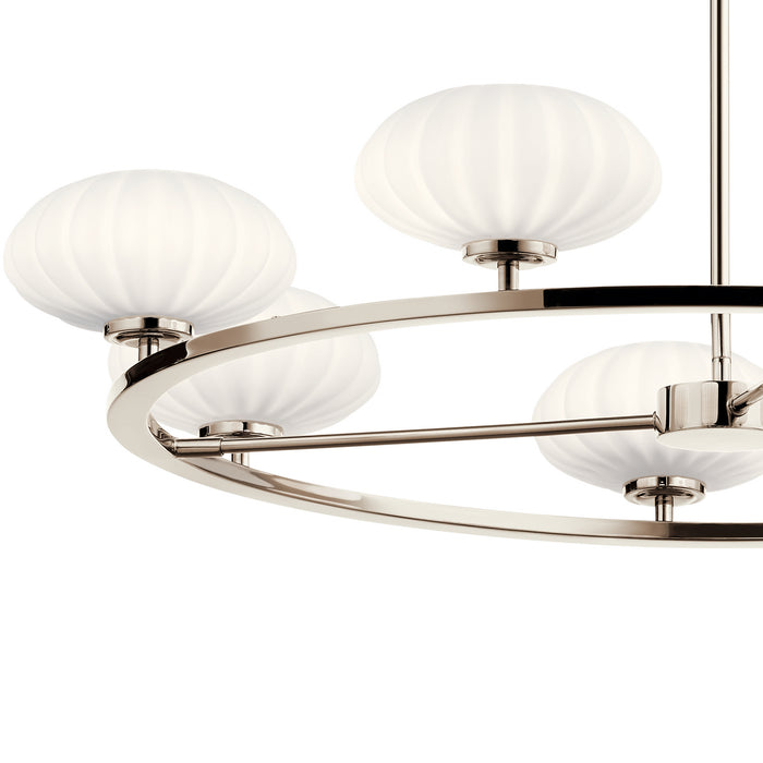 Kichler 52225PN Seven Light Chandelier, Polished Nickel