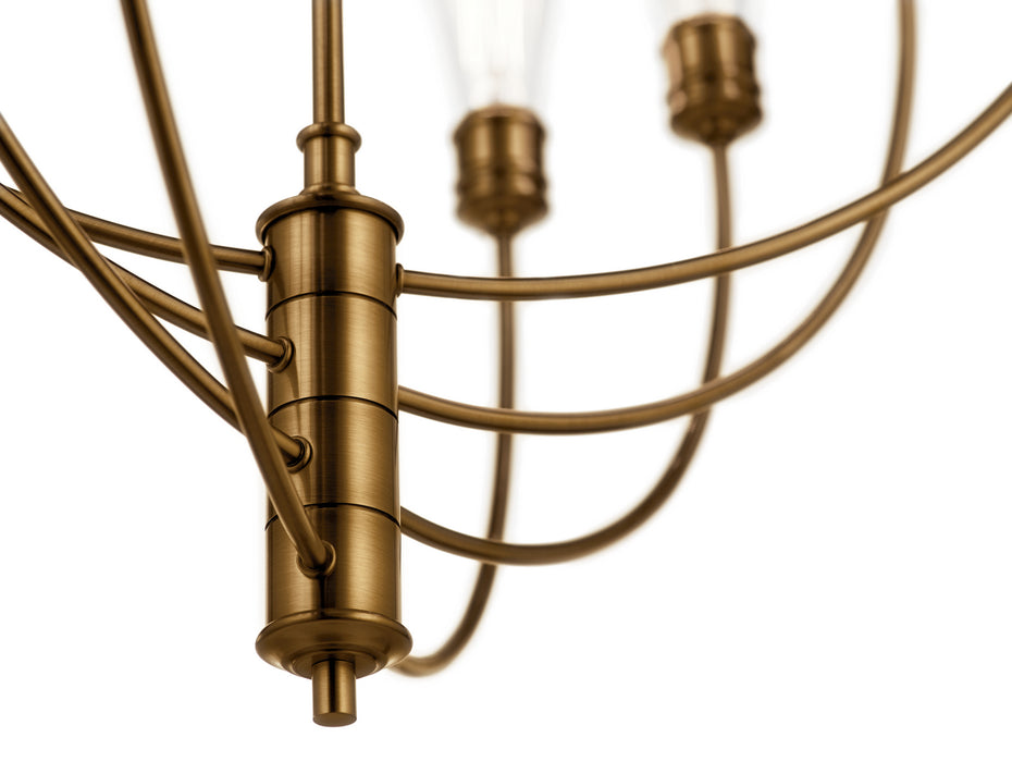 Kichler 52255SB Eight Light Chandelier, Satin Bronze