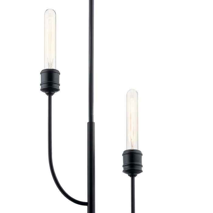 Kichler 52258BK Two Light Pendant, Black