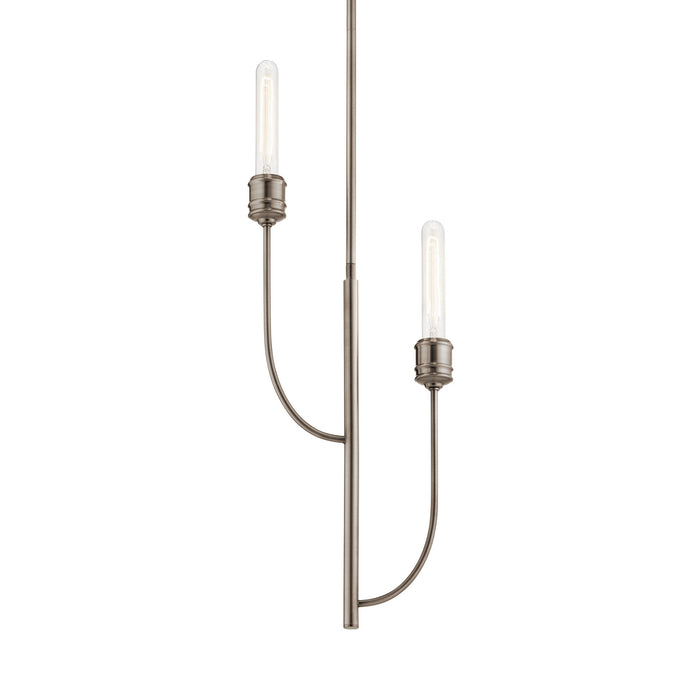 Kichler 52258CLP Two Light Pendant, Classic Pewter
