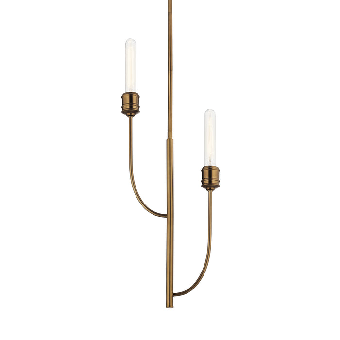 Kichler 52258SB Two Light Pendant, Satin Bronze