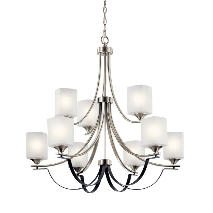 Kichler 52277NI Nine Light Chandelier, Brushed Nickel