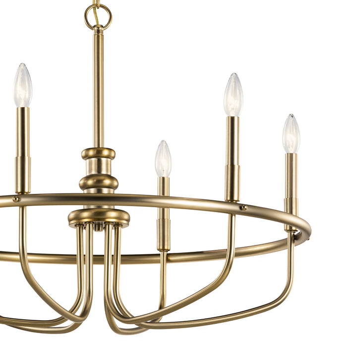 Kichler 52304CLZ Six Light Chandelier, Classic Bronze