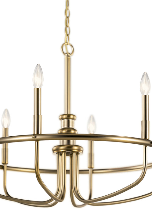 Kichler 52304CLZ Six Light Chandelier, Classic Bronze