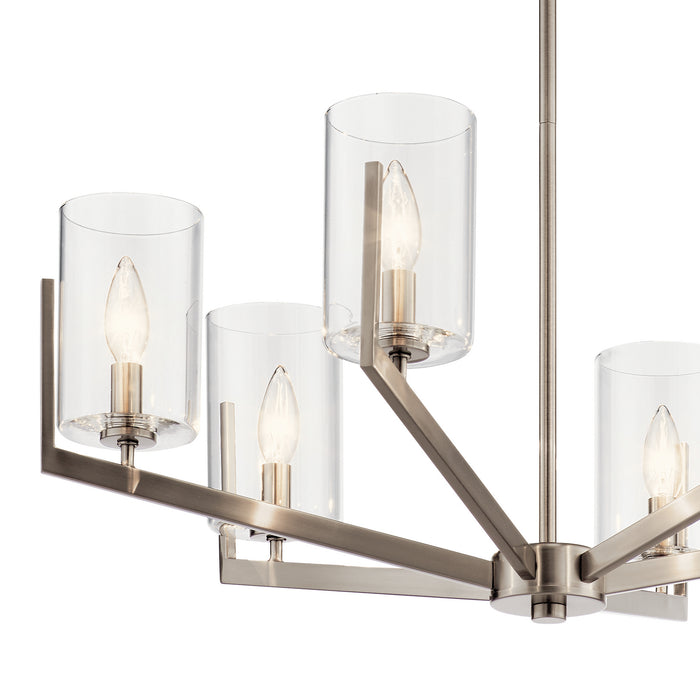 Kichler 52314CLP Six Light Chandelier, Classic Pewter