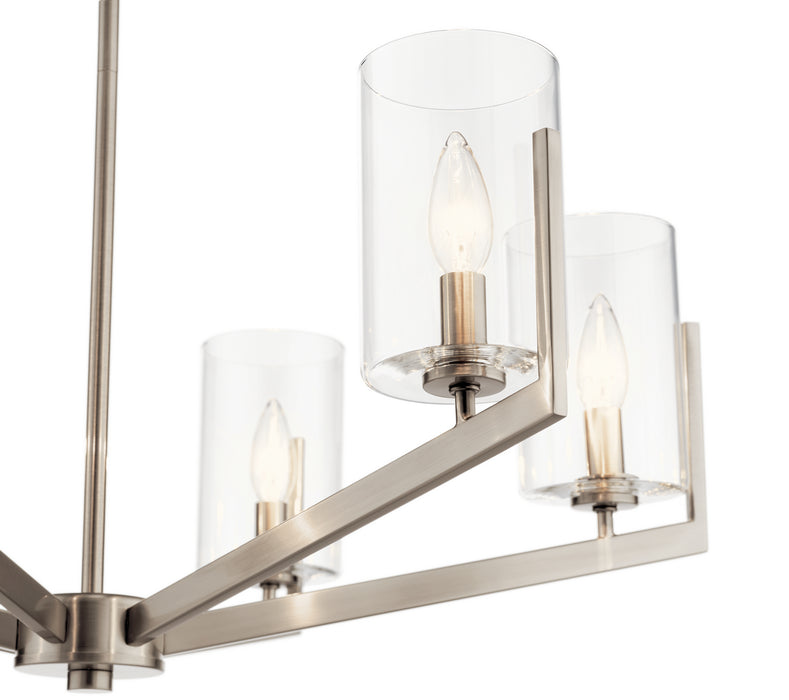 Kichler 52314CLP Six Light Chandelier, Classic Pewter