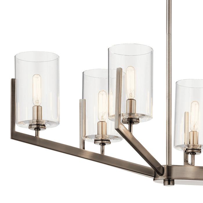 Kichler 52315CLP Eight Light Chandelier, Classic Pewter