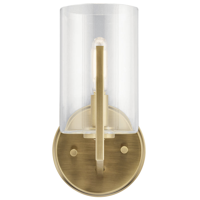 Kichler 52316BNB One Light Wall Sconce, Brushed Natural Brass