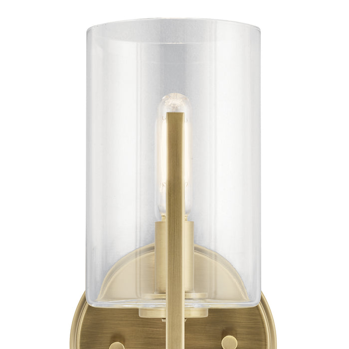 Kichler 52316BNB One Light Wall Sconce, Brushed Natural Brass