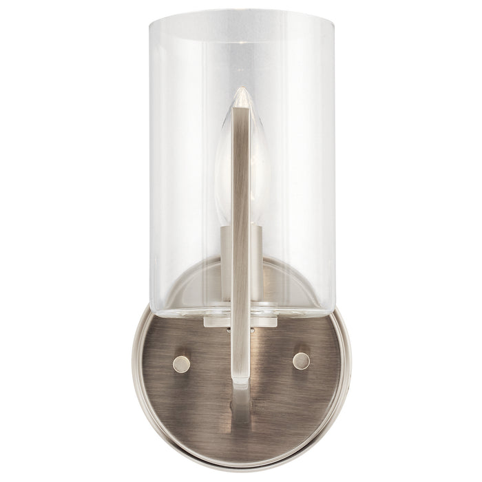 Kichler 52316CLP One Light Wall Sconce, Classic Pewter