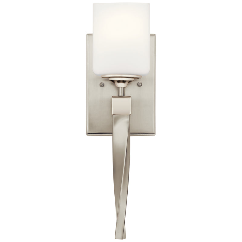 Kichler 55000NI One Light Wall Sconce, Brushed Nickel
