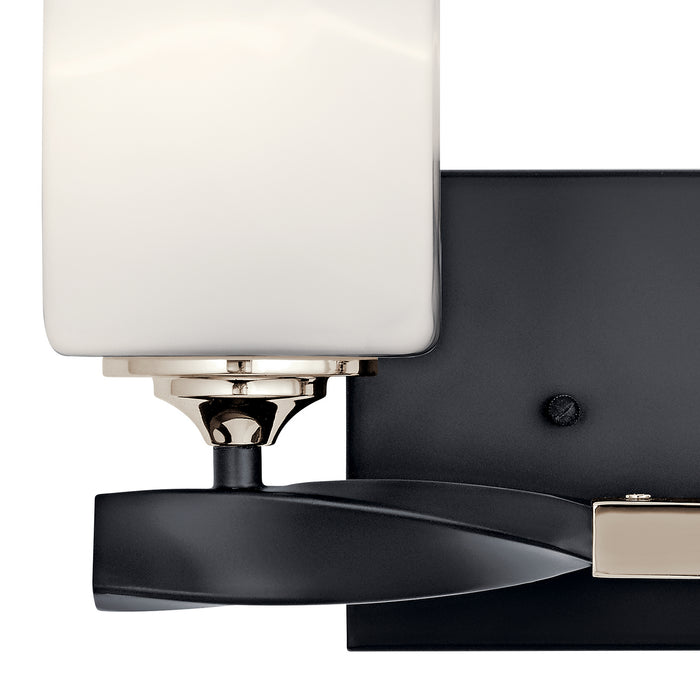 Kichler 55001BK Two Light Bath, Black