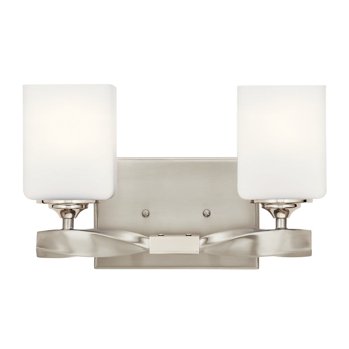Kichler 55001NI Two Light Bath, Brushed Nickel