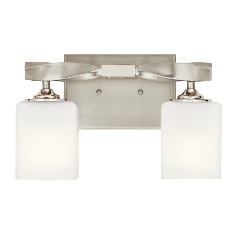 Kichler 55001NI Two Light Bath, Brushed Nickel