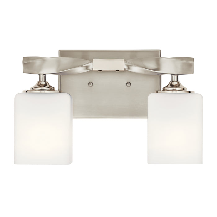 Kichler 55001NI Two Light Bath, Brushed Nickel