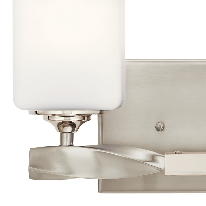 Kichler 55001NI Two Light Bath, Brushed Nickel