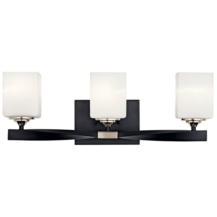 Kichler 55002BK Three Light Bath, Black