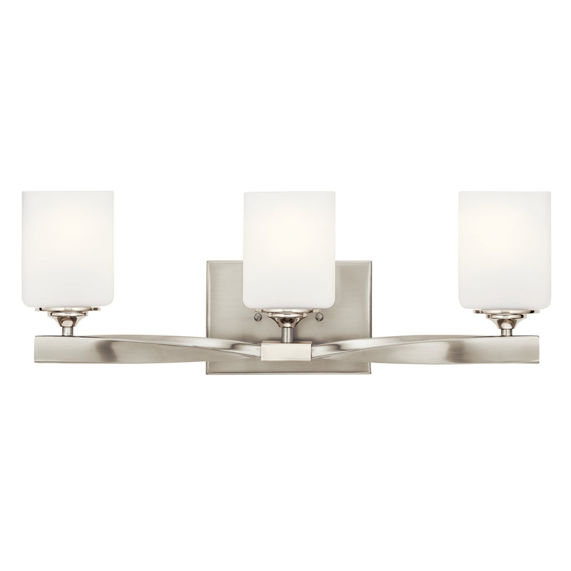 Kichler 55002NI Three Light Bath, Brushed Nickel