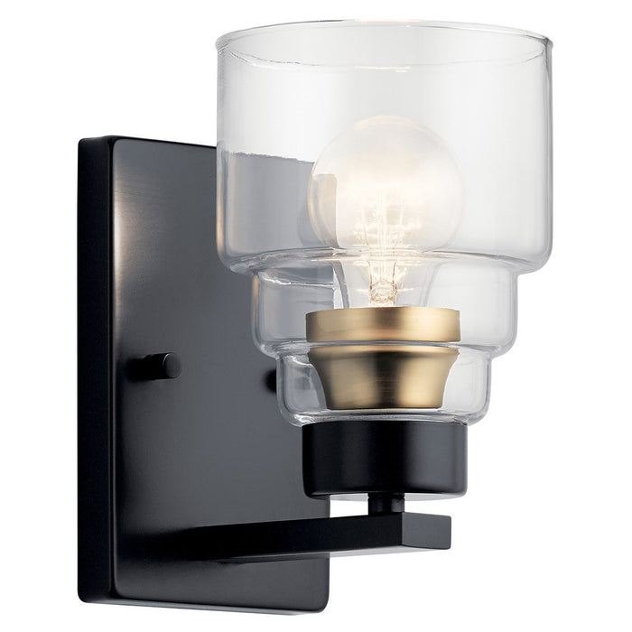 Kichler 55010BK One Light Wall Sconce, Black