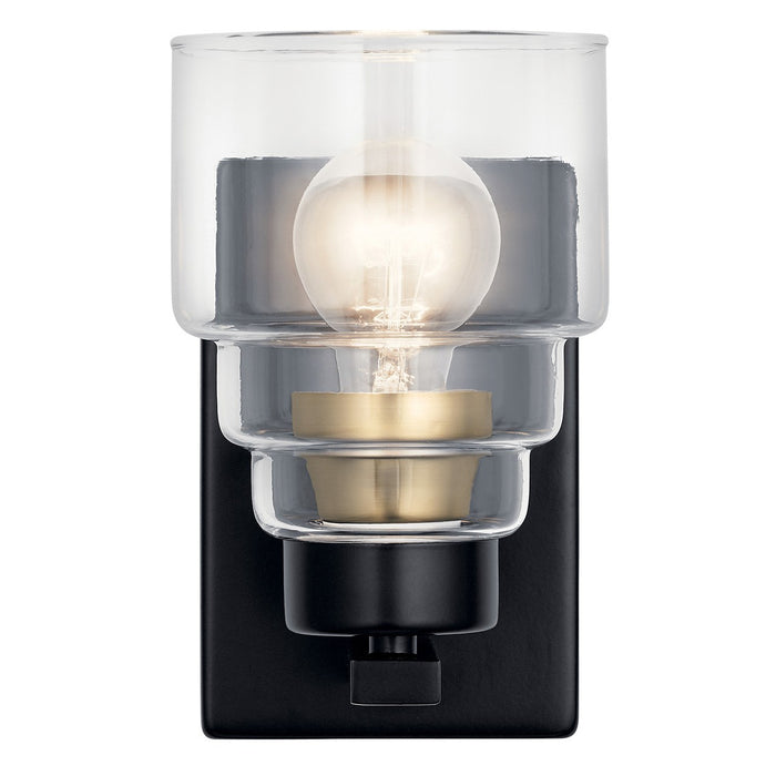 Kichler 55010BK One Light Wall Sconce, Black