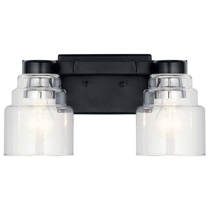 Kichler 55011BK Two Light Bath, Black