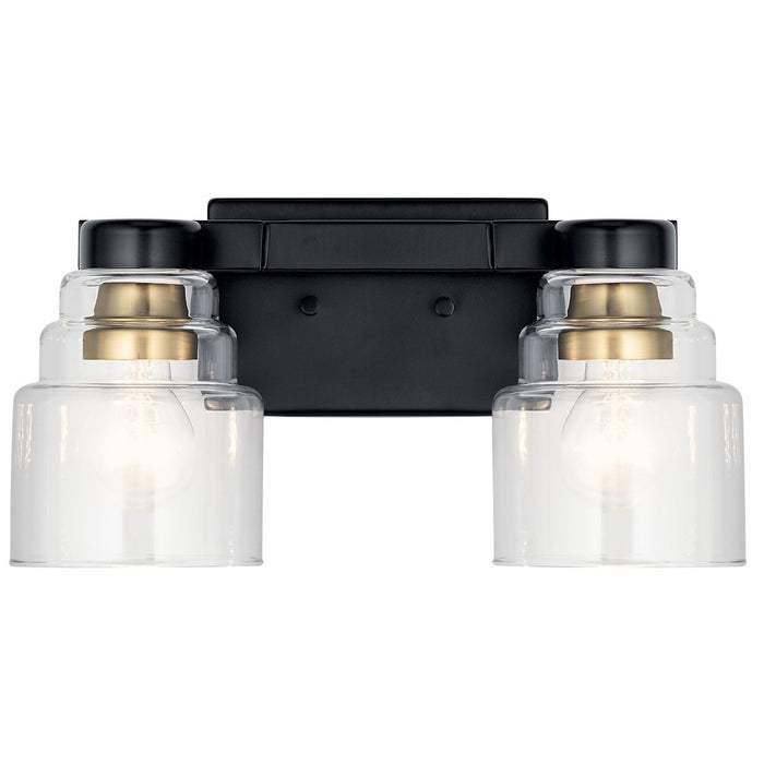 Kichler 55011BK Two Light Bath, Black