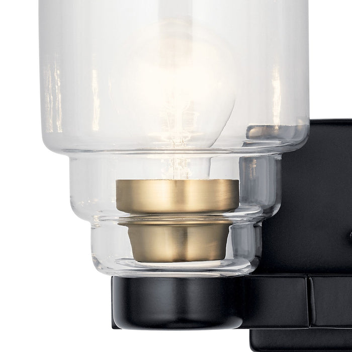 Kichler 55011BK Two Light Bath, Black
