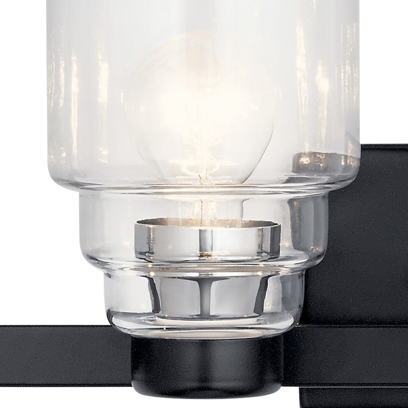 Kichler 55013BK Four Light Bath, Black