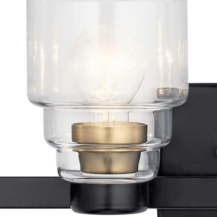 Kichler 55013BK Four Light Bath, Black