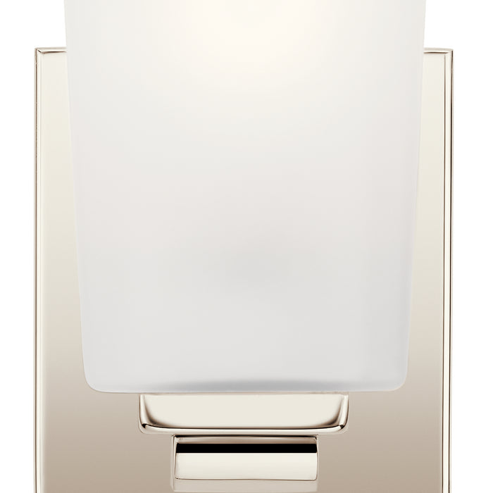 Kichler 55015PN One Light Wall Sconce, Polished Nickel