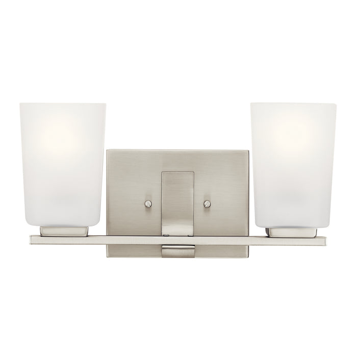 Kichler 55016NI Two Light Bath, Brushed Nickel
