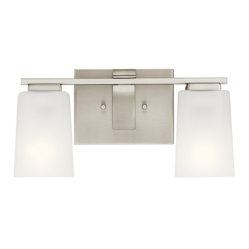 Kichler 55016NI Two Light Bath, Brushed Nickel
