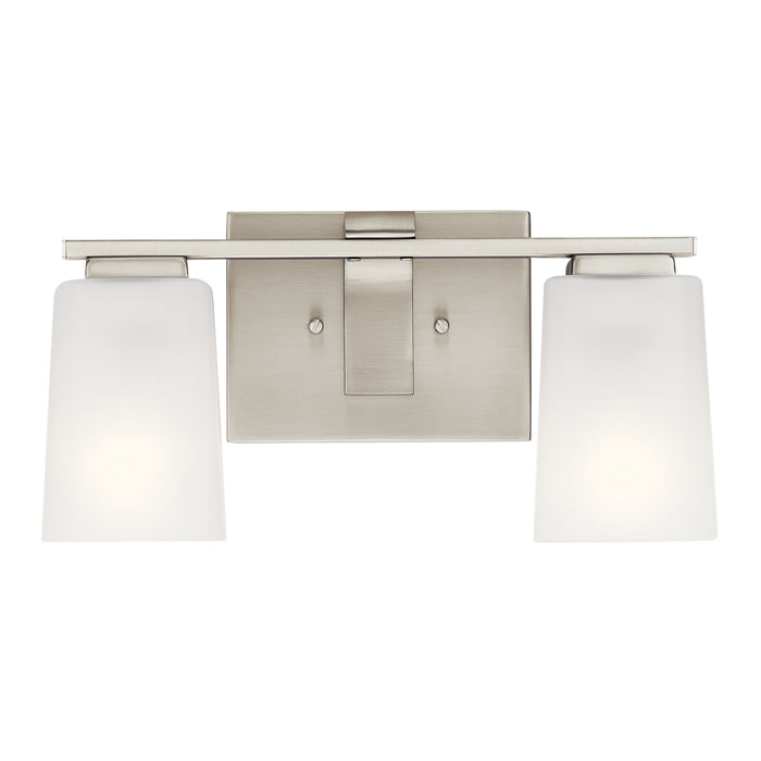 Kichler 55016NI Two Light Bath, Brushed Nickel