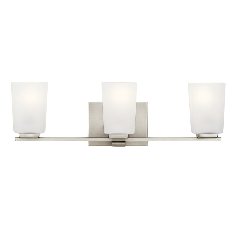 Kichler 55017NI Three Light Bath, Brushed Nickel