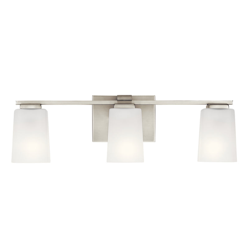Kichler 55017NI Three Light Bath, Brushed Nickel