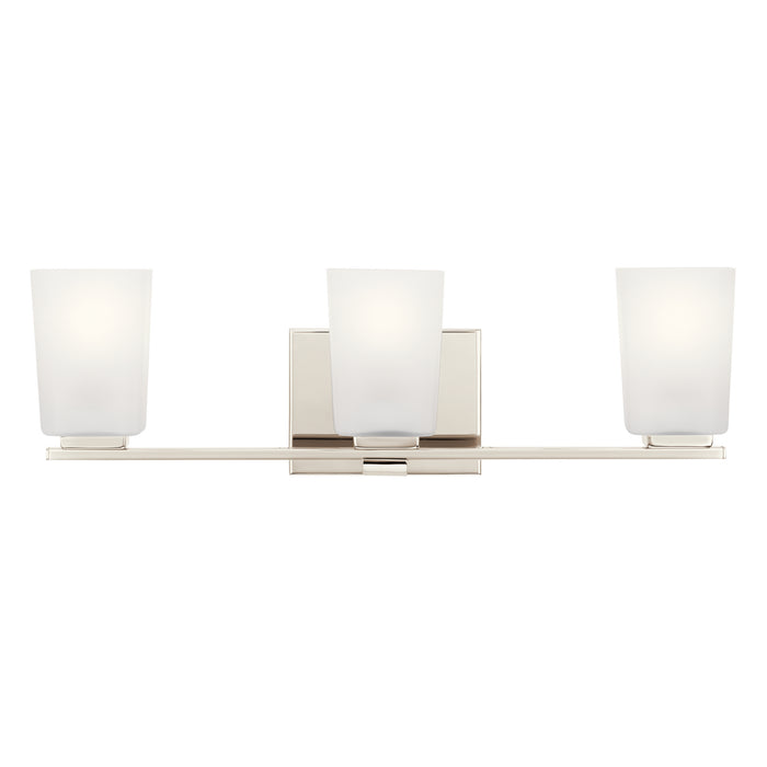 Kichler 55017PN Three Light Bath, Polished Nickel