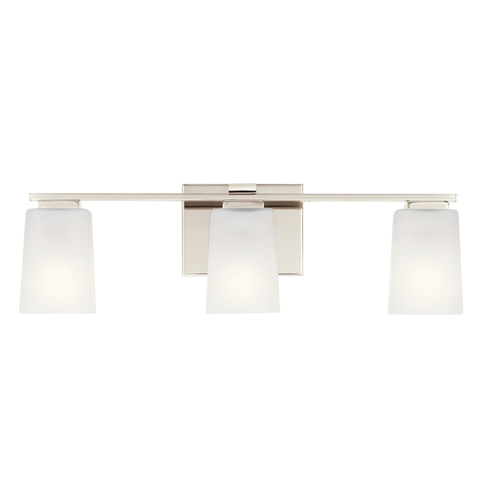 Kichler 55017PN Three Light Bath, Polished Nickel