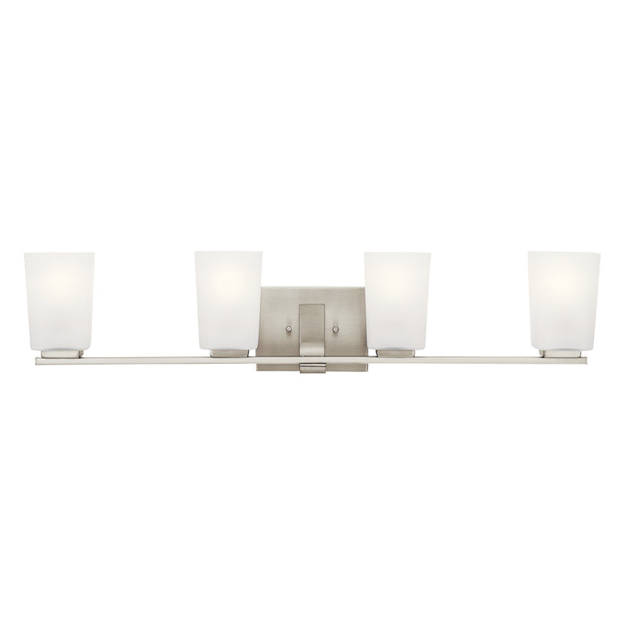 Kichler 55018NI Four Light Bath, Brushed Nickel