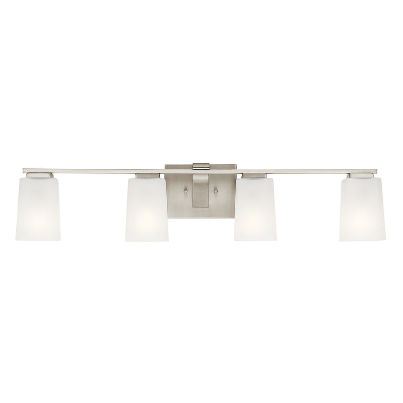 Kichler 55018NI Four Light Bath, Brushed Nickel