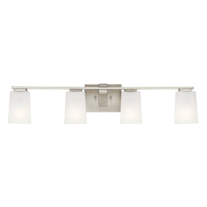 Kichler 55018NI Four Light Bath, Brushed Nickel