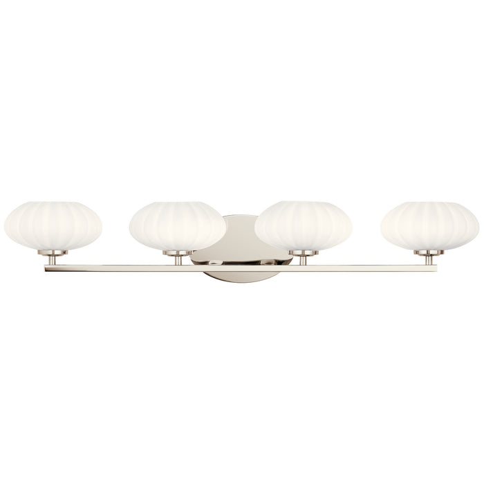 Kichler 55026PN Four Light Bath, Polished Nickel