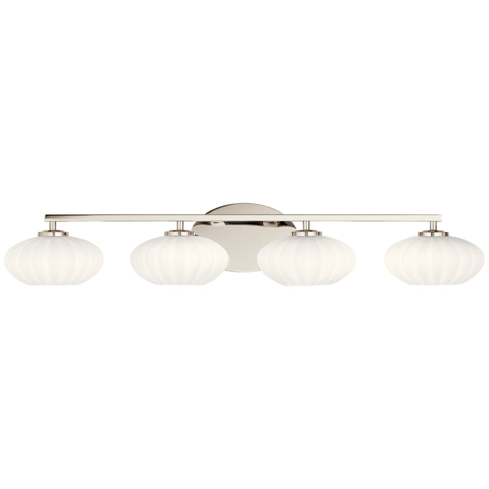 Kichler 55026PN Four Light Bath, Polished Nickel