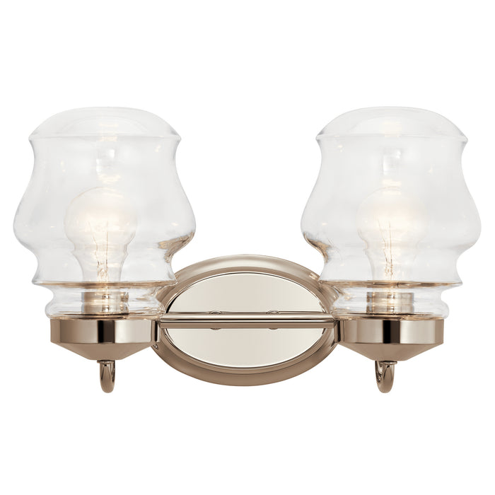 Kichler 55038PN Two Light Bath, Polished Nickel