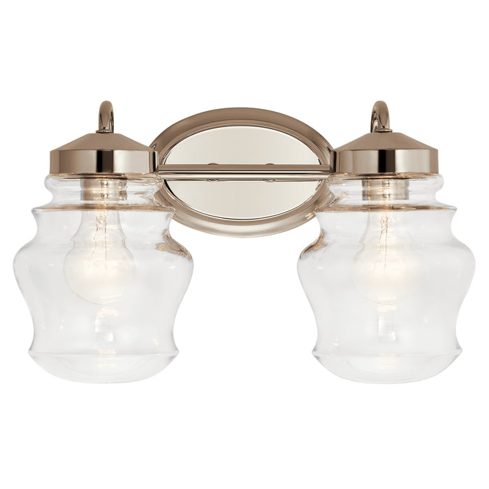 Kichler 55038PN Two Light Bath, Polished Nickel