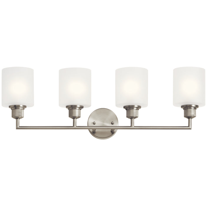 Kichler 55048NI Four Light Bath, Brushed Nickel