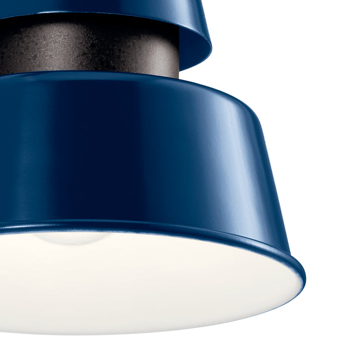 Kichler 59001CBL One Light Outdoor Wall Mount, Catalina Blue