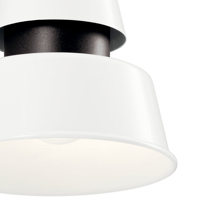 Kichler 59001WH One Light Outdoor Wall Mount, White