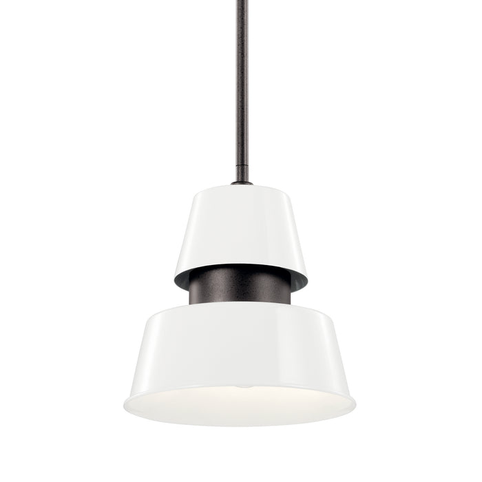 Kichler 59003WH One Light Outdoor Pendant, White
