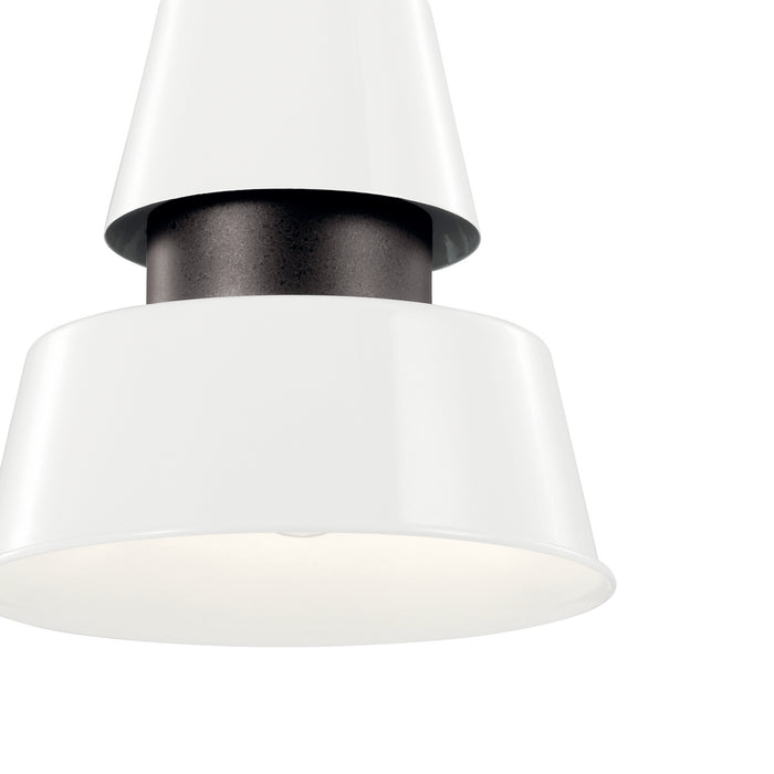 Kichler 59003WH One Light Outdoor Pendant, White